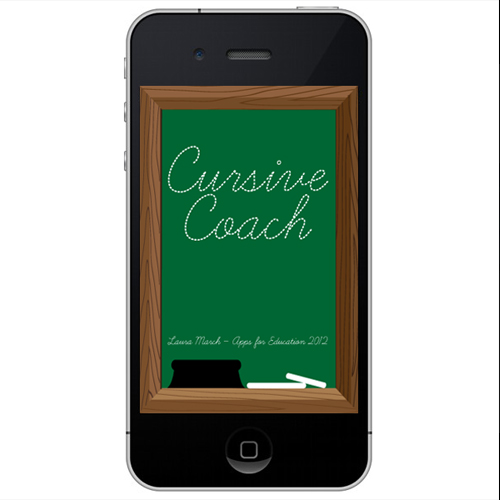 Cursive Coach App Mockup