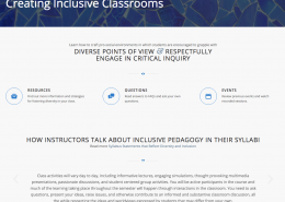 Inclusive Pedagogy Screenshot