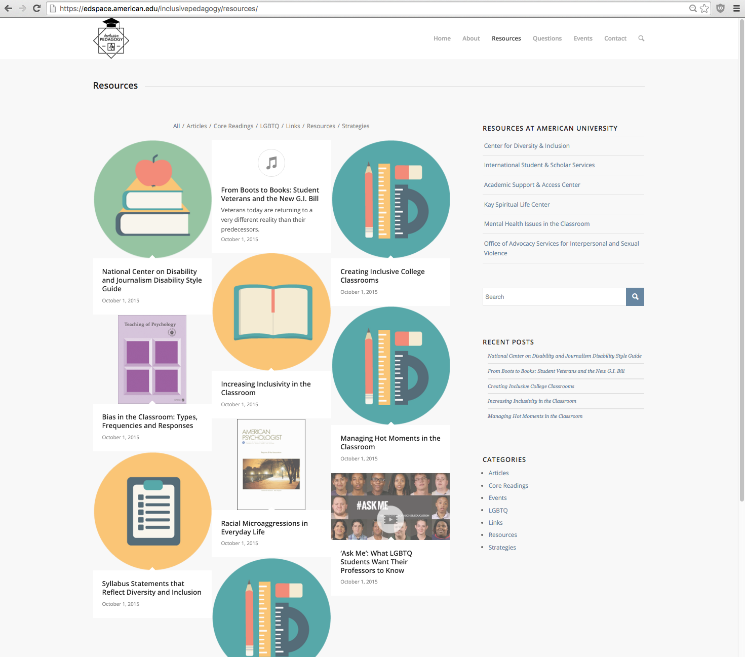 Resource page screenshot