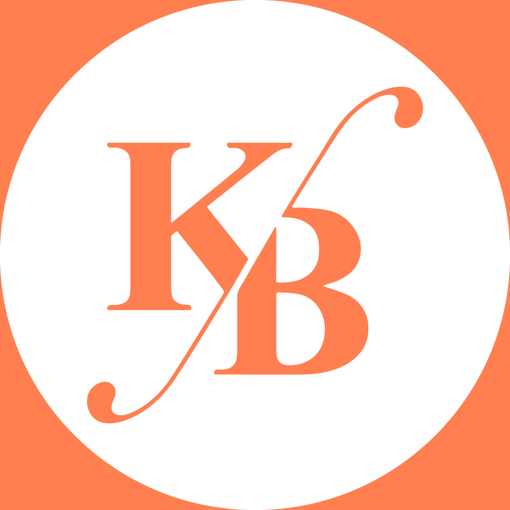 Orange and white KB logo