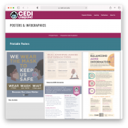CEDI Posters and Infographics Screenshot